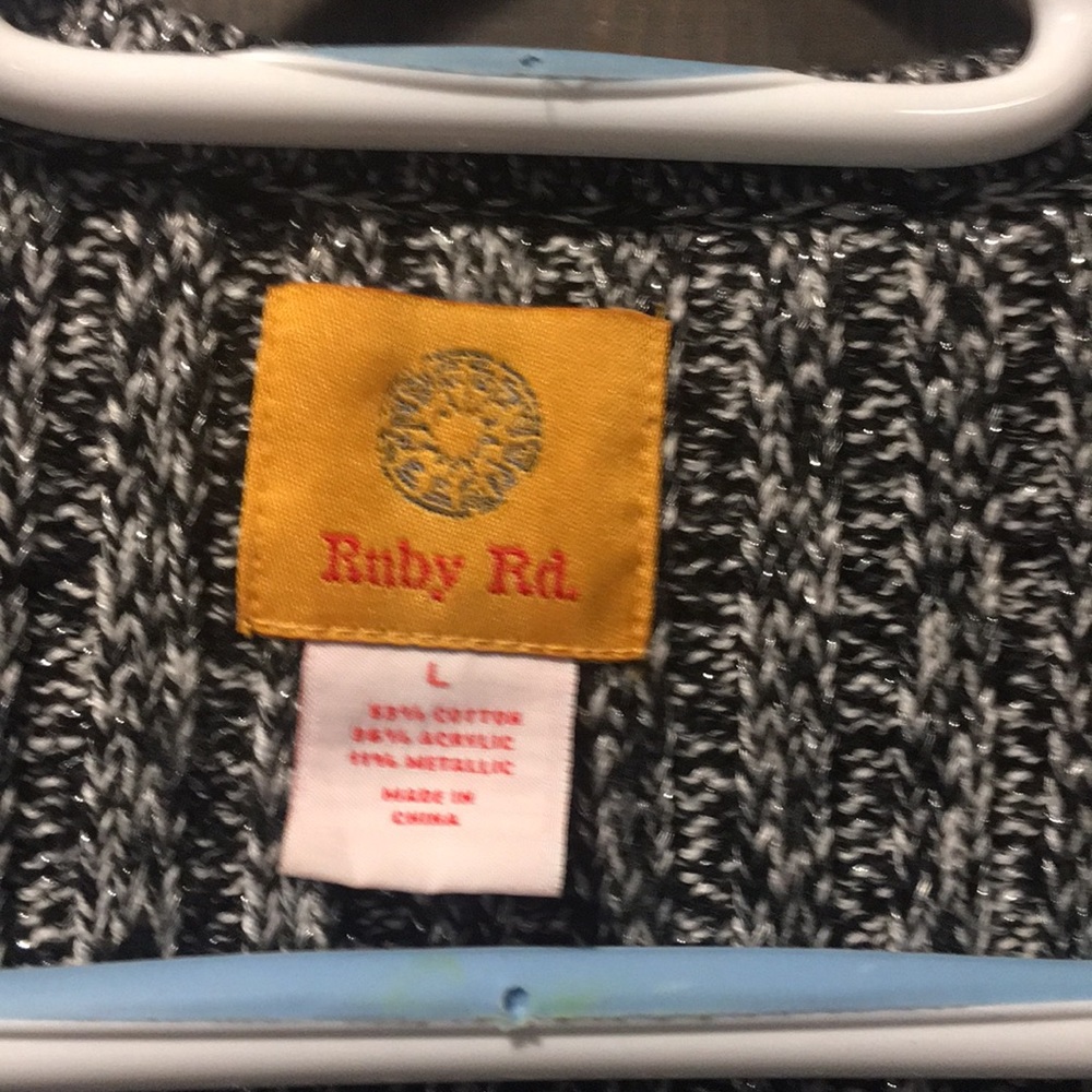 Ruby Rd. Shimmer Sweater/Cardigan - Picture 2 of 7